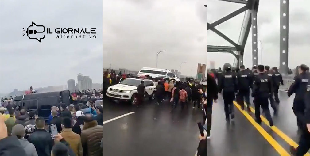 In Cina scoppiate proteste nel ponte di collegamento le province Hubei e Jiangxi